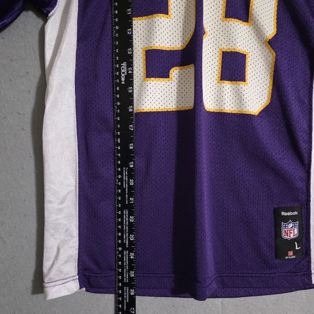 VTG Reebok Minnesota Vikings Adrian Peterson #28 Jersey Size Youth Large - Picture 4 of 12